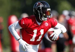 Julio Jones en las prácticas con Atlanta Falcons