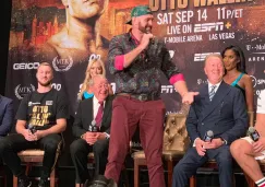 Tyson Fury, en conferencia de prensa 