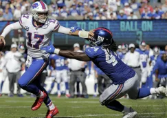  Josh Allen en acción en el Bills vs Giants