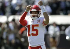 Patrick Mahomes durante un juego de los Chiefs