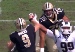 El momento exacto de la lesión de Drew Brees