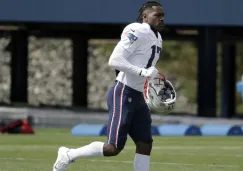 Antonio Brown, en un entrenamiento de Patriots