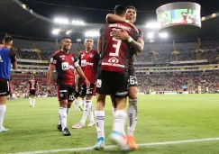 Atlas festeja un gol en el Jalisco