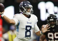 Marcus Mariota durante el juego contra Atlanta