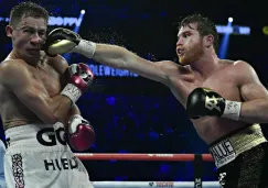 Acción en el combate entre Álvarez y Golovkin 