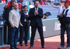 Javier Salinas durante un juego de la LMB