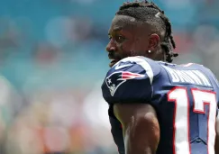 Antonio Brown durante un partido de los Patriots