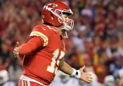 Patrick Mahomes en un partido con los Chiefs