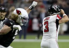 Matt Bryant se lamenta tras fallar un punto extra