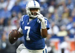 Jacoby Brissett durante el duelo vs Texans