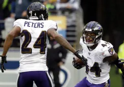 Ravens celebra una anotación contra Seattle