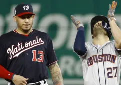 José Altuve festeja el triunfo sobre Nationals