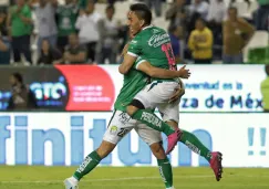 El festejo de uno de los goles de León 