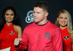 Saúl 'Canelo' Álvarez en una conferencia de prensa