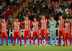 Jugadores de Necaxa, previo al duelo ante Tuzos