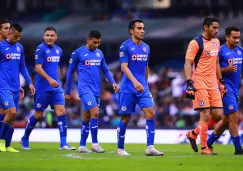 Jugadores de Cruz Azul, tras un partido en el A2019