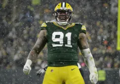 Preston Smith,  en festejo de los Packers de Green Bay