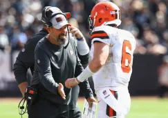 Todd Haley en partido de los Browns