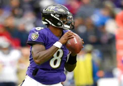 Lamar Jackson en el juego ante los Texans