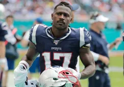 Antonio Brown en un partido con Patriots