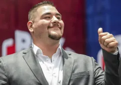 Andy Ruiz, durante una conferencia de prensa