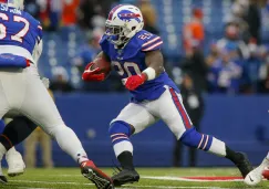 Frank Gore en acarreo, en duelo ante Denver