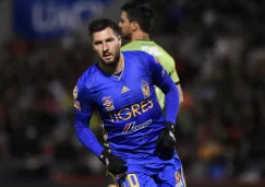 André-Pierre Gignac festeja el tanto que marcó