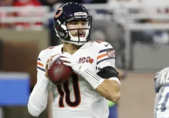 Mitchell Trubisky conectó con tres jugadores en las diagonales