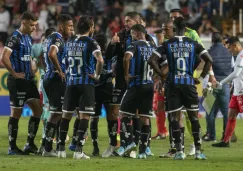 Jugadores de Gallos al final de la Ida vs Necaxa