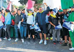 Los participantes en la línea de salida 