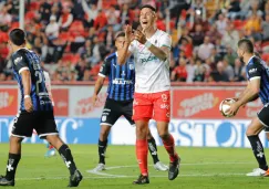 Mauro Quiroga en el partido entre Necaxa y Querétaro