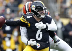 Devlin Hodges en acción en el Steelers vs Browns