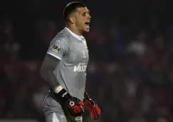 Tiago Volpi en un partido con Gallos