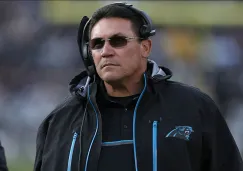 Ron Rivera, durante un partido de los Panthers