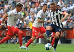 Vincent Janssen, en el juego entre Rayados y Necaxa de la J9 del A2019