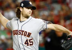 Cole, en un lanzamiento con los Astros de Houston