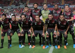 Jugadores del Veracruz, antes de un partido