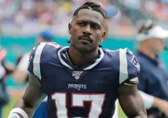 Antonio Brown, en un partido con los Patriots