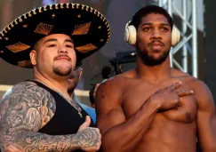  Andy Ruiz y Anthony Joshua tras subir a la bascula 