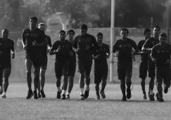 Jugadores del Veracruz en el último entrenamiento del equipo el jueves