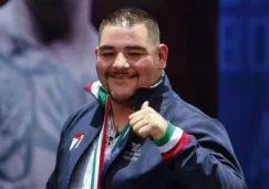 Andy Ruiz, durante una conferencia de prensa