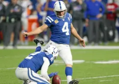 Vinatieri durante el partido contra Bills