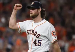 Gerrit Cole en un juego con Astros de Houston