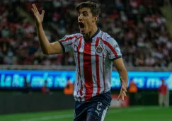 Josecarlos Van Rankin celebrando una anotación con Chivas