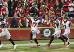 Falcons festeja anotación contra 49ers