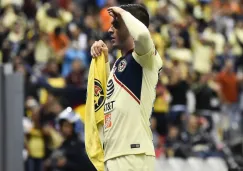 Nicolás Benedetti celebrando su anotación ante Xolos