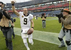 Drew Brees después de la victoria de los Saints