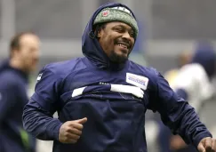 Marshawn Lynch, en un calentamiento