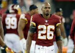 Peterson en un partido con Redskins