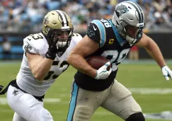 Greg Olsen durante el juego entre Saints y Panthers